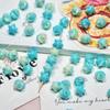 Atacado 10mm resina com vinheta estrela de cinco pontas pequena e roliça estrela-do-mar material para pulseira e colar DIY feito à mão