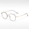 T23808 montura de gafas ópticas de semi-titanio de alta gama a la moda, ligera, sin clip para la cara, se puede equipar con montura para gafas de miopía, venta al por mayor de fábrica