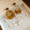 Pendientes de borla con carcasa de madera marrón transfronterizos europeos y americanos, pendientes de estilo vintage Maillard, pendientes de mujer de lujo ligero de alta gama