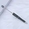 Plumas de Gel Creativas en Stock al por Mayor Cuentas Lindas para Ensartar DIY Bolígrafos de Tinta Bolígrafos de Cuentas Electroplateados UV Bolígrafos de Cuentas con Gradiente de Tres Colores