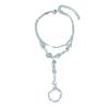 Moda Europeia e Americana Pulseira Simples Anel Cristal Luxo Luvas Pulseira Cruzamento Venda Quente Joias