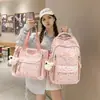 Mochila Escolar Estilo Japonés Ins Nicho Nueva de Alto Valor Fresca Dulce Estrella para Estudiantes de Secundaria y Preparatoria