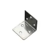 Aço inoxidável 304 6 furos código de canto em L código de canto reto placa de suporte de canto suporte de placa suporte de partição conector de móveis atacado