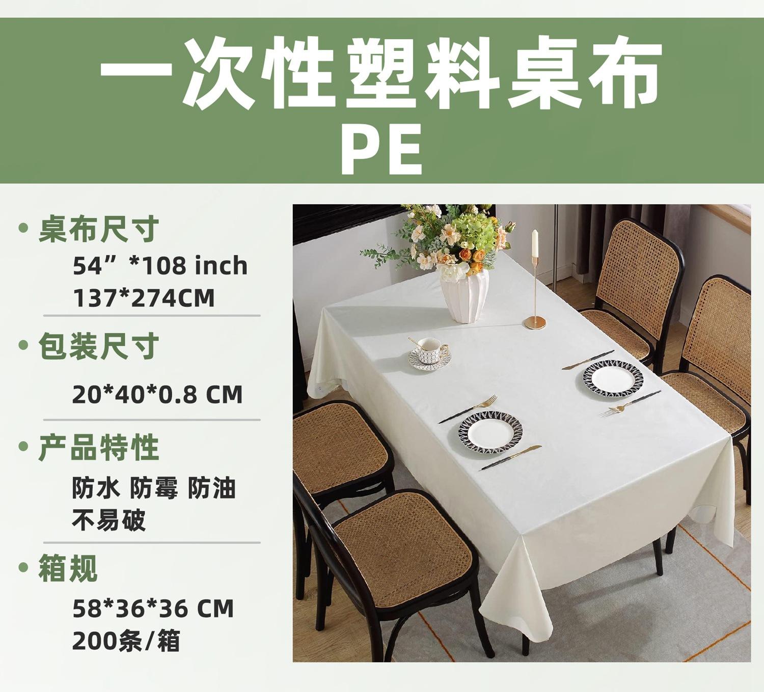 temu热卖加厚一次性塑料野餐垫
