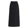 Falda sencilla de lunares para mujer, nuevo estilo otoño/invierno 2026, falda midi de línea recta adelgazante con una caída elegante y a la moda