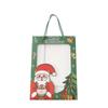 Bolsa de Presente Portátil para Janela de Natal Bolsa de Janela para Véspera de Natal Bolsa de Papel para Devolução de Presente Bolsa de Embalagem para Presente de Natal