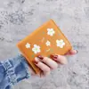 Nova carteira estilo antigo elemento Han bolsa curta para moedas estudante do ensino médio carteira pequena simples multifuncional grande capacidade porta-cartões