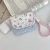 5223 Saco de Armazenamento Pequeno Floral de Algodão Puro Adequado para Bolsas de Câmera Ccd, Anti-Queda e Anti-Impacto, Bolsa de Armazenamento de Viagem Portátil e Compacta