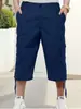 Shorts de Ferramenta Casuais Masculinos Multibolsos Transfronteiriços Calças Casuais Largas Masculinas para Exterior Calças Capri