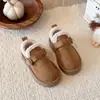 Sapatos de Algodão Estilo Britânico Retrô para Meninas 2026 Outono/Inverno Novos Sapatos Casuais Confortáveis de Solado Macio para Crianças de Meia-Idade e Mais Velhas Sapatos Birkenstock