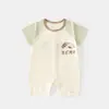 Mameluco de manga corta para bebé estilo verano Bingduola para recién nacidos sin huesos ropa con aire acondicionado ropa para gatear de bebé y niño pequeño