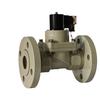 Válvula Solenoide com Flange Pph Resistente a Ácido e Alcalino Esgoto Água do Mar Av220Vdc24V Plástico Anticorrosivo Pvc Válvula Química