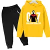 Piel de Camarón Transfronteriza Ropa de Niños Europea y Americana Conjunto de Dos Piezas con Forro Polar para Primavera y Otoño para Niños y Niñas Ropa Infantil Estampado Fijo Logo