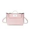 Bolsa Kelly Versão Alta Transversal Grande Capacidade Simples Feminina de Ombro Elegante Nicho de Luxo Bolsa de Mão em Couro Genuíno