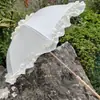 Guarda-chuva de Papel Estilo Antigo, Sombrinha de Renda, Adereços Lolita, Guarda-chuva Branco de Renda com Cabo Longo, Fotografia Hanfu, Atmosfera para Sessão de Fotos