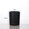 Copo de Vela Colorido para Aromaterapia DIY Suporte de Vela de Vidro Simples para Casa Hotel Vela Perfumada Copo Vazio com Tampa Impressão de Logo