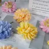 Acessórios de Cabelo de Dália em Camadas da Dinastia Han, Adorno de Cabeça de Flor de Seda, Pente de Cabelo, Grampo de Cabelo, Flor Artificial, Pente de Cabelo de Flor Estilo Tang, Vestuário Estilo Antigo