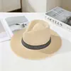 Sombrero de Paja para Hombre con Protección Solar de Verano Sombrero Formal para Personas de Mediana Edad y Mayores Sombrero de Vaquero Occidental Sombrero de Pesca Sombrero de Sol para Exteriores Sombrero de Pescador
