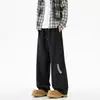Nuevos Pantalones Casuales Sueltos de Primavera y Otoño para Hombre Pantalones Cortos Moda para Hombre Pantalones de Chándal Rectos Sueltos Pantalones Largos