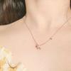 Collar de meteorito nocturno para mujer, moda de verano, ligero, lujoso, diseño de nicho, elegante, exquisito, cadena de clavícula de alta gama.