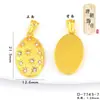 Colgante de Calabaza Pixiu con Pedrería Chapado en Oro para Collar DIY, Cadena para Clavícula "Abundancia Año Tras Año", Colgante Versátil Vintage