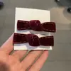 Terciopelo Nueva Textura Tela Lazo Pasador de Pelo Moda Simple Pinza para Flequillo Diadema Tocado Boutique Accesorios para el Cabello