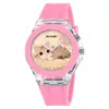Reloj Momentum de Silicona Luminoso para Escuela Primaria Cuarzo con Manecillas Dibujos Animados Digital para Niños Suministro Transfronterizo Venta al por Mayor
