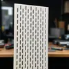 Tablero perforado de PP blanco resistente al desgaste, plástico hueco para ventilación, procesamiento de punzonado, lámina de plástico PP