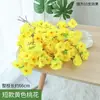 Flor artificial de flor de ciruelo pétalos de flor de cerezo flor falsa decoración de flor artificial luz de lujo de alta gama rama artificial de flor de durazno sala de estar ciruelo falso de cera