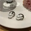 Nuevos pendientes de botón de perla estilo retro francés 2023 para mujer, aguja de plata 925, diseño de nicho, clip para oreja de alta calidad sin perforaciones