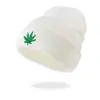 Sombreros de Lana con Hojas de Arce Otoño e Invierno Europeos y Americanos Sombreros de Moda para Exteriores Hip-Hop Danza Callejera para Hombres y Mujeres Sombreros de Punto Cálidos