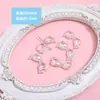Ins Lindo Color Perla Transparente Lazo Con Cuentas DIY Joyería Hecha a Mano Pendientes Pulsera Collar Accesorios Material