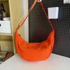 Bolso Cruzado para Mujer 2026 Nuevo Bolso Tipo Dumpling de Gran Capacidad para Estudiantes Universitarios, Estilo Grande para Hombres y Parejas, Mochila Casual Ligera de Color Sólido
