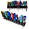Soporte de Alicates para Montar en Pared, Soporte para Destornilladores, Estante Colgante, Estante de Almacenamiento, Estante para Herramientas con Agujeros Redondos, Organizador para Tablero Perforado