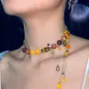 Cuentas checas importadas baoshiosa de doble cono para linterna de 9 mm, dorado vintage con trazo, cuentas sueltas, material para pulsera de cuentas DIY, collar