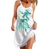 Vestido de Playa para Mujer de Comercio Transfronterizo de Amazon Europa y América 2022 Verano Casual Estampado Camisola