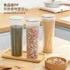 Caixa de armazenamento de macarrão para cozinha de plástico redonda transparente tanque de armazenamento caixa de armazenamento de grãos tanque de armazenamento tanque de armazenamento