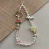 Cordón para Cámara CCD de Mensajero de Verano Colgante para Funda de Teléfono Móvil Accesorios Polaroid Cuerda de Mano Antiperdida Cuentas Hechas a Mano DIY Estilo Nuevo