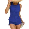 2026 Novo Maiô Transfronteiriço Renda Malha Dividido Conjunto de Biquíni Tankini para Mulheres Bikini Conjunto de Três Peças Tankini