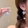 Pendientes de Botón de Flor Retro de Alta Gama Franceses para Mujer, Nicho Lindo, Temperamento, Colección Versátil de Accesorios para Pendientes para Mujer