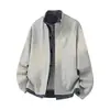 Nuevo cárdigan sudadera a rayas de bloques de color otoño para hombre y mujer, con un cuello alto único y diseño de patchwork, holgado y moderno