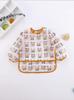 Bata Infantil con Patrón Personalizado del Fabricante Impermeable para Bebé Vestido Inverso Ropa para Comer Infantil Anti-Manchas Impermeable Lavable