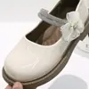 Novos Sapatos Infantis Outono 2026 para Meninas Pequenas, Elegantes Sapatos de Princesa, Tendência Estilo Coreano Sapatos Individuais de Couro para Meninas 6349