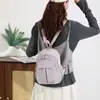 Bolsa de Ombro Dupla Multifuncional Transfronteiriça Feminina Nova Leve Casual ao Ar Livre Bolsa de Peito Nylon Repelente à Água Mochila de Viagem para Estudante