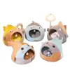 Cama para gato apta para todas las estaciones, cálida y segura para el invierno, sofá para gato semi-cerrado, nido para dormir de gato pequeño