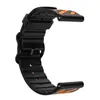 Aplicável à série Samsung/Huawei/watch Pulseira de Relógio Esportiva de Silicone Respirável Duas Cores Sarja Vazada Universal 22mm