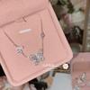 Camellia Graf Phantom borboleta terno coleção de cobre banhado a ouro moda oco cheio de diamante all-Match anel para as mulheres