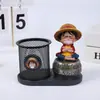 Sujetalápices One Piece Luffy Gran Capacidad Multifuncional Estilo Ins Organizador de Escritorio Simple Papelería para Estudiantes Suministros de Oficina