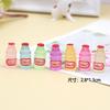 Cristalino Luminoso Luminoso Tridimensional Transparente Pequeno Garrafa Ornamentos Garrafa de Bebida DIY Chaveiro Pingente Bag Pendurado Joias