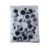 Accesorios de pegatinas de ojos pequeños de animales hechos a mano móviles en blanco y negro con adhesivo trasero decoración de material de globo ocular de juguete diy